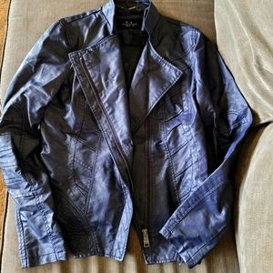 Navy blue bomber jacket